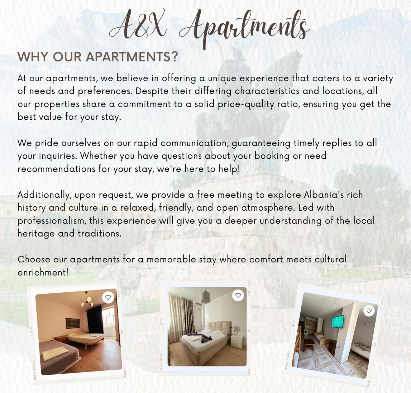 A&X Lovely And Central Apartment - 24H Self Check-In ติรานา ภายนอก รูปภาพ